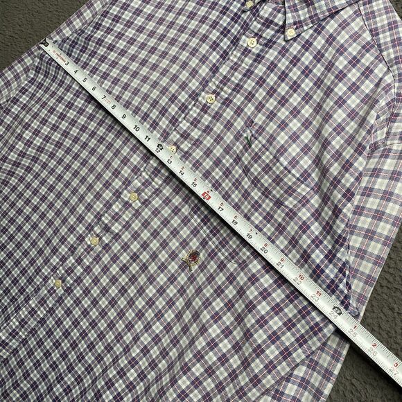Vintage 90s Tommy Hilfiger Button Shirt Mens XL Check Lightweight Flannel - Picture 16 of 16
